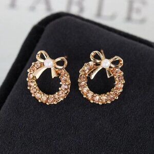 Bow Champagne Earrings (46)